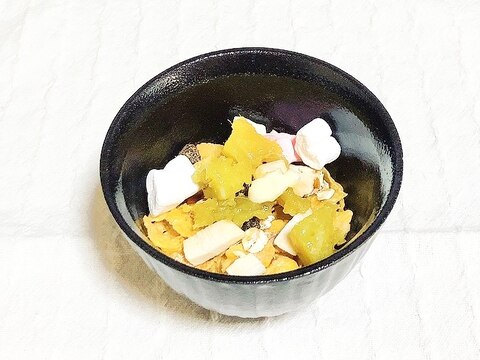 簡単⭐焼き芋とマシュマロ入りコーンフレーク